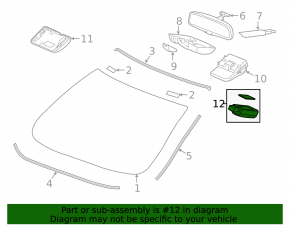 Rain sensor for Honda Civic X FC 16-21