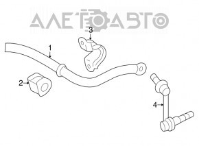 Front stabilizer bar for Lexus IS 14-24 AWD