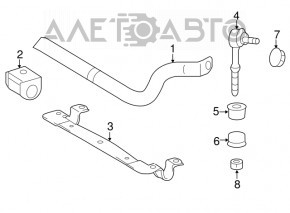 Lexus CT200h 11-17 rear stabilizer bar rusty