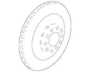Rear left brake disc Audi A7 12-18 AWD 356/22mm