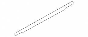 Molding door-glass central rear left Audi Q7 16- chrome