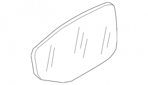 Left mirror element for Audi A6 C8 19-25, heated, auto-dimming