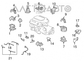 Engine Mount Left Acura MDX 07-13
