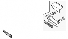 Trunk box right BMW 5 G30 18- 530e hybrid