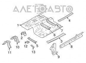 Trunk trough Subaru Impreza 5d 17-23