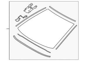 Toyota Camry V70 18-20 Windshield SISECAM AUTOMOTIVE