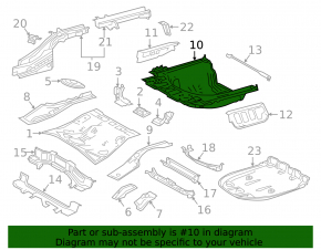 Trunk trough Toyota Camry v70 18-24 hybrid