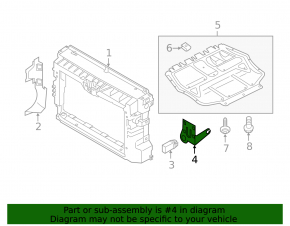 Bracket ambient air temperature sensor VW Beetle 12-19