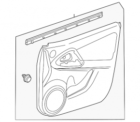 Front left door panel for Toyota Rav4 2006-2008