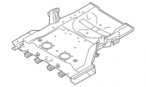 Nissan Murano z52 15-24 trunk trough