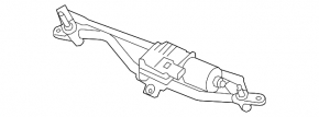 Windscreen wiper trapezoid with motor Audi A4 B8 08-16 type 1