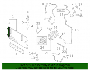 Air conditioner dehydrator Audi Q5 8R 13-17