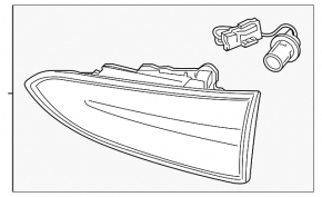 Light inside trunk door right Hyundai Santa FE 19-20 LED