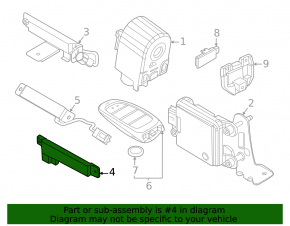 Antenna Keyless Hyundai Santa Fe 24-26 door