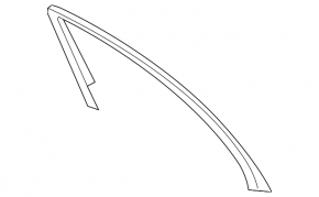 Black inner front right door frame for a 19-26 Porsche Cayenne