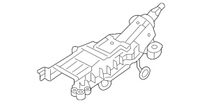 Ford Flex 09-12 steering column with cardan joint