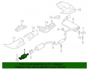 Ford Focus mk3 11-18 lower catalytic converter