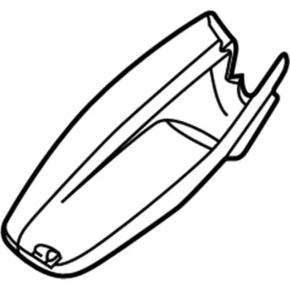 Interior mirror trim Ford C-max MK2 13-18 for rain sensor, black