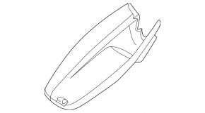 Interior mirror trim Ford C-max MK2 13-18 for rain sensor, black