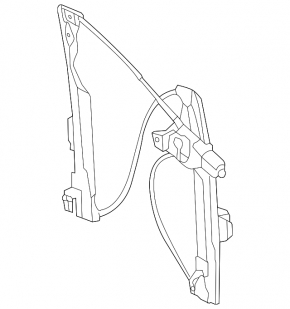 Front left window lifter with motor for Ford Escape MK3 13-19 (2-pin)