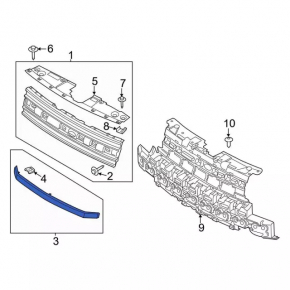 Ford Flex 13-19 Lower Grille Molding