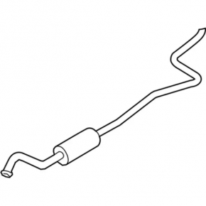 Exhaust line middle part Ford Ecosport 18-21 1.0T