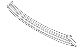 Ford Fusion mk5 17-18 Front Bumper Lower Grille Structure Sand