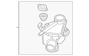 Expansion tank for intercooler Mazda CX-5 19-25 2.5T