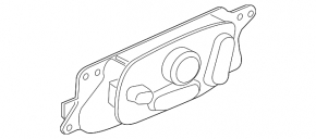 Jaguar F-Pace X761 18-23 passenger seat control without lumbar support adjustment, with height adjustment