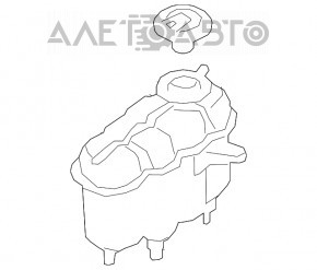 Cooling expansion tank Audi A4 B9 17- 2.0T VIKA