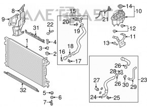 Cooling expansion tank Audi A4 B9 17- 2.0T VIKA