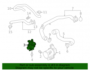 Thermostat housing BMW X5 F15 14-18 N55