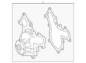 Lexus GX460 10-23 Water Pump