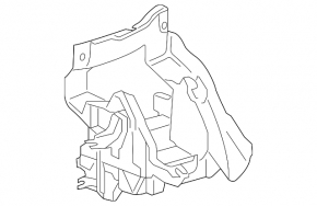 Bracket fuse box VW Passat b7 12-15 USA interior