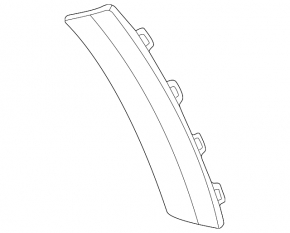Rear right fender arch trim on the bumper for VW Taos 22-25