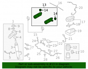 Air suspension receiver left Volvo XC90 16-23