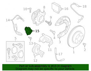 Rear left brake caliper motor for BMW iX 22-26