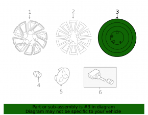 Spare tire for Mitsubishi Eclipse Cross 18-22