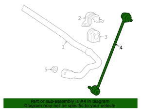 Front stabilizer link right Toyota Prius 50 16-22 CTR