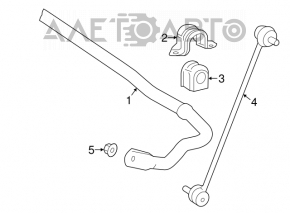 Front stabilizer link right Toyota Prius 50 16-22 CTR