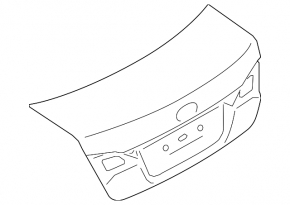 Subaru Legacy 15-19 Black D4S Trunk Lid