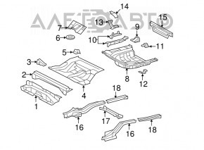 Trunk trough Lexus ES350 07-10