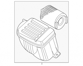 Air Filter Housing for VW Jetta 11-15 USA 2.0