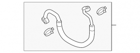 Air conditioning condenser-compressor hose for VW Jetta 11-18 USA 1.4T