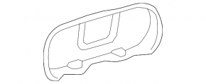 Trunk trim behind seats Toyota Camry v40 07-11