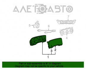 Instrument cluster Jeep Patriot 11-17 96k