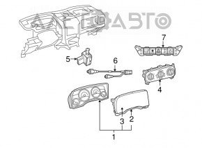 Instrument cluster Jeep Patriot 11-17 96k