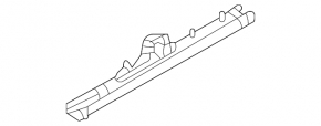 Rear seat runners, 2nd row, right, Mitsubishi Outlander 22-26, mechanical, 3 parts