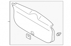 Mitsubishi Outlander 14-22 trunk lid trim defect