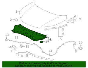 Honda CRV 12-16 Hood Insulation